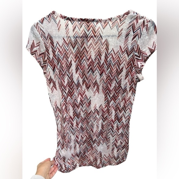 Wallflower womens mulitcolor chevron shirt Size Large - Picture 4 of 13